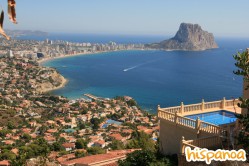 Vue du belvédère à Calpe