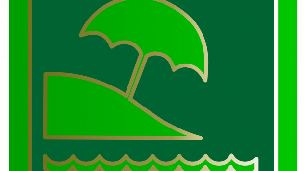 icone verte symbolisant la plage