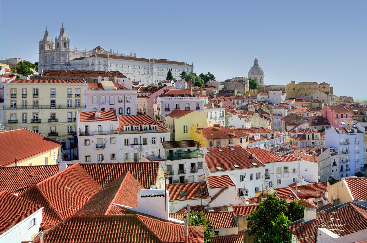 Le sommet de la colline de l'Alfama à Lisbonne