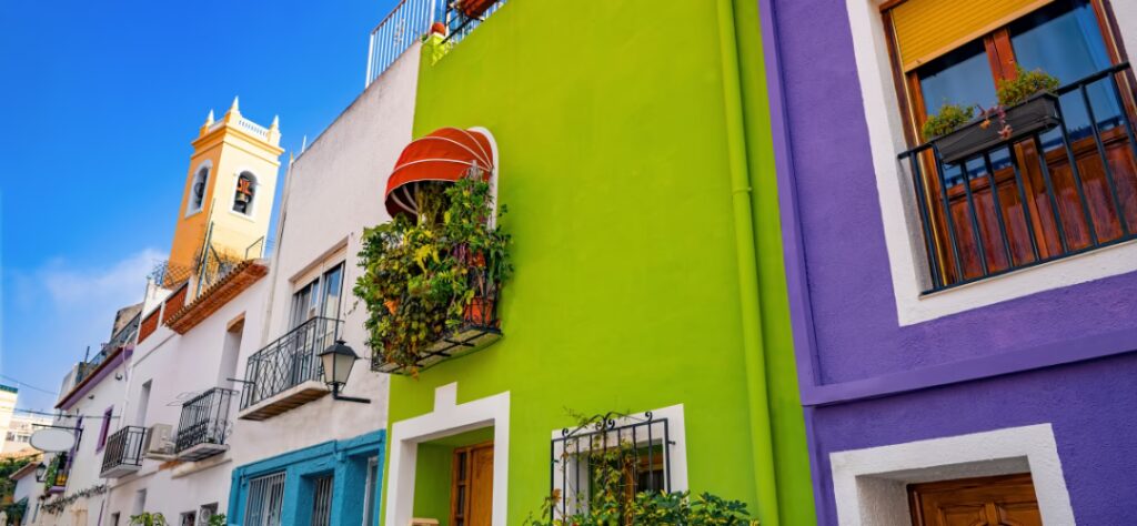 Maisons colorées de Calpe
