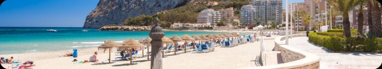 Vue sur la plage de Calpe